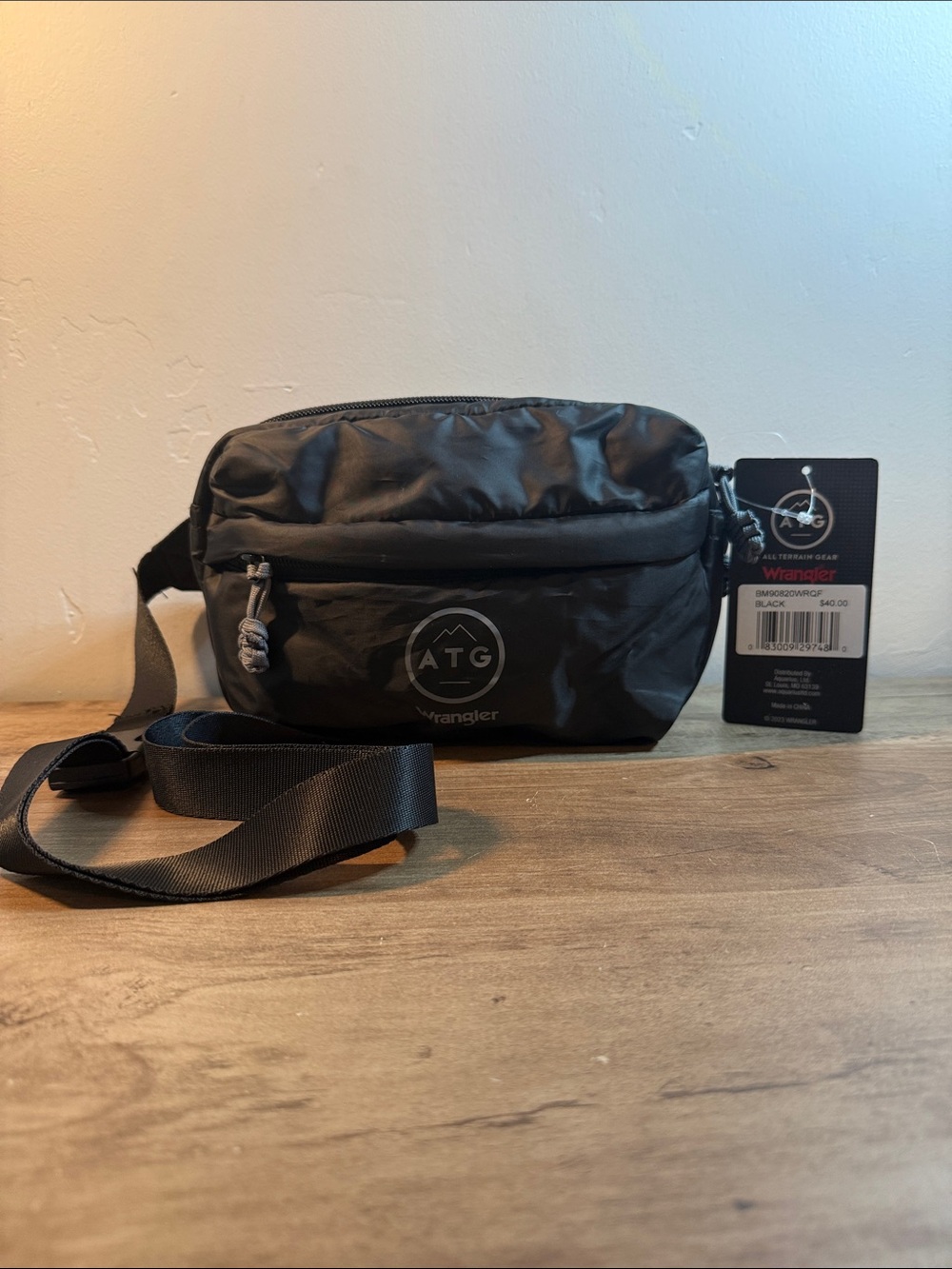 Wrangler ATG Men's Black Belt Bag Waist Pack Crossbody
